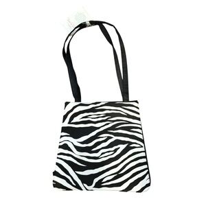 Diane Von Furstenberg Black and White Zebra Print Shoulder Bag